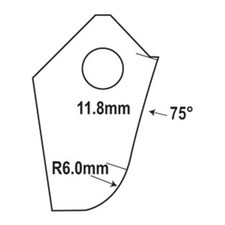 Goodson Ift-75r6b-hp Valve Seat Cutter Blades Goodson Ift-75r6b-hp Valve Seat Cutter Blades