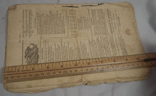 Antike 1835 Waltham MA Zeitung "The Hive" Band 1 Literatur, amüsantes Verschiedenes - Bild 13 von 14