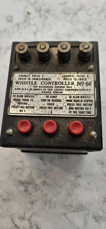 Controlador Silbato Lionel Nº Tren 66 vintage Foto 2 de 4