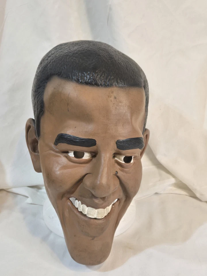 Barack Obama Presidente MASCARILLA COMPLETA Halloween Política Presidencial De Colección Foto 2 de 4