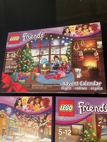 LEGO Friends Lot Of 3 Sets Advent Calendar 41040 41102 41131 All Minis  600  PCs