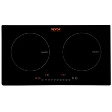 Electric Cooktop, 2 Burners, 24'' Induction Stove Top, Built-in Magnetic Cooktop