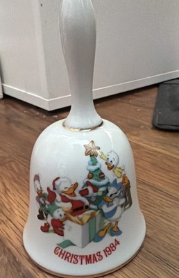 Disney Collection Christmas Porcelain Bell 1984, 1985, 1986, 1987 - Pre-owned