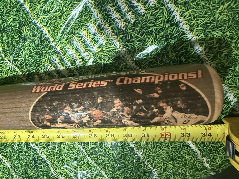 Chicago White Sox 2005 Serie Mundial Campeones Louisville Slugger Bat 180 34” MLB Foto 3 de 4