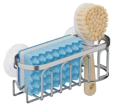 Sink Caddy Sponge Holder For Kitchen Sink 2 Suspension Optionssuction Cups And