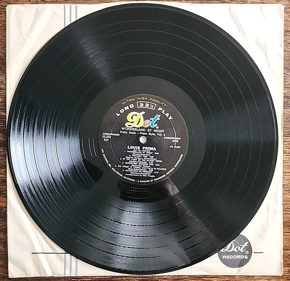 Louis Prima Wonderland By Night Pretty Music  Primo Style, Vol. 2 VINYL Foto 3 de 4