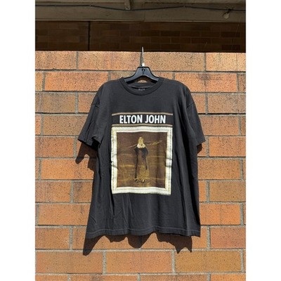 Size L - 1997 Elton John Vintage The Big Picture Tour Promo Tee Shirt Billy Idol