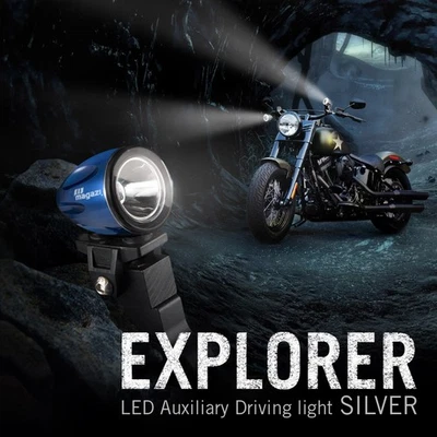 mini LED lampe spot feu de route rouge 22-25mm dia. bar pour camion van Wagon - Photo 1/4