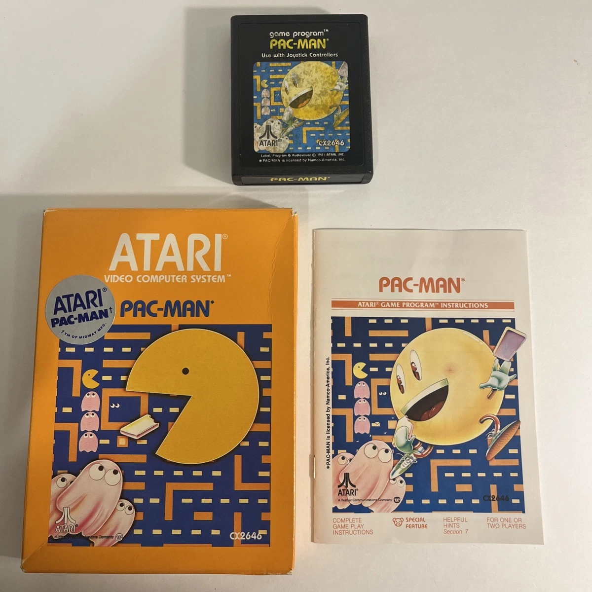 Lot De 7 Cartouches Atari 2600 – Années 70/80, Dont Pac-Man (NON TESTÉES, En L'état)