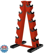 YES4ALL Dumbbell Rack Stand Only, 5 Tier A Frame Weight Rack for 5-25 LB Dumb