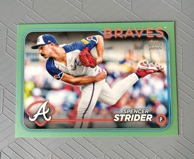 2024 Topps Japan Edition Spencer Strider Jade Green #'d 4/75 Atlanta Braves #81