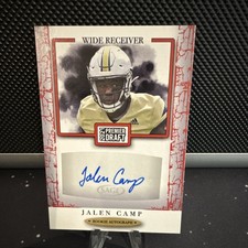 SAGE 2021 Premier Draft Rookie Autograph Jalen Camp A29 Georgia Tech NCAA
