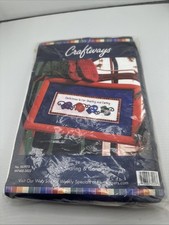 Christmas Mittens Sharing & Caring Cross Stitch Kit w/ Metallic Floss NIP 10x4"