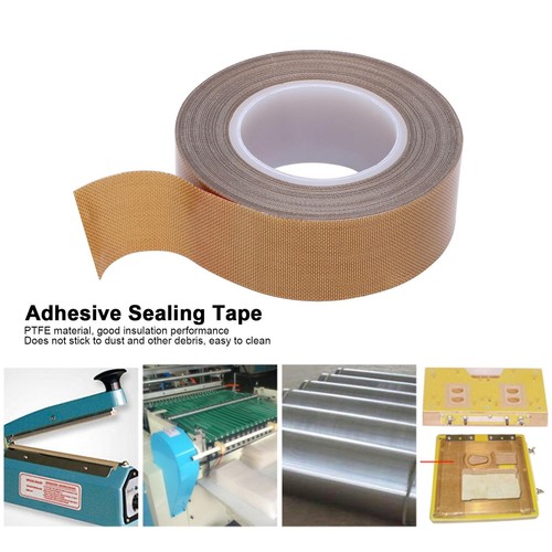High Temperature PTFE Tape Roll 10m Adhesive Sealing Insulating for Vacuum - Picture 4 of 12