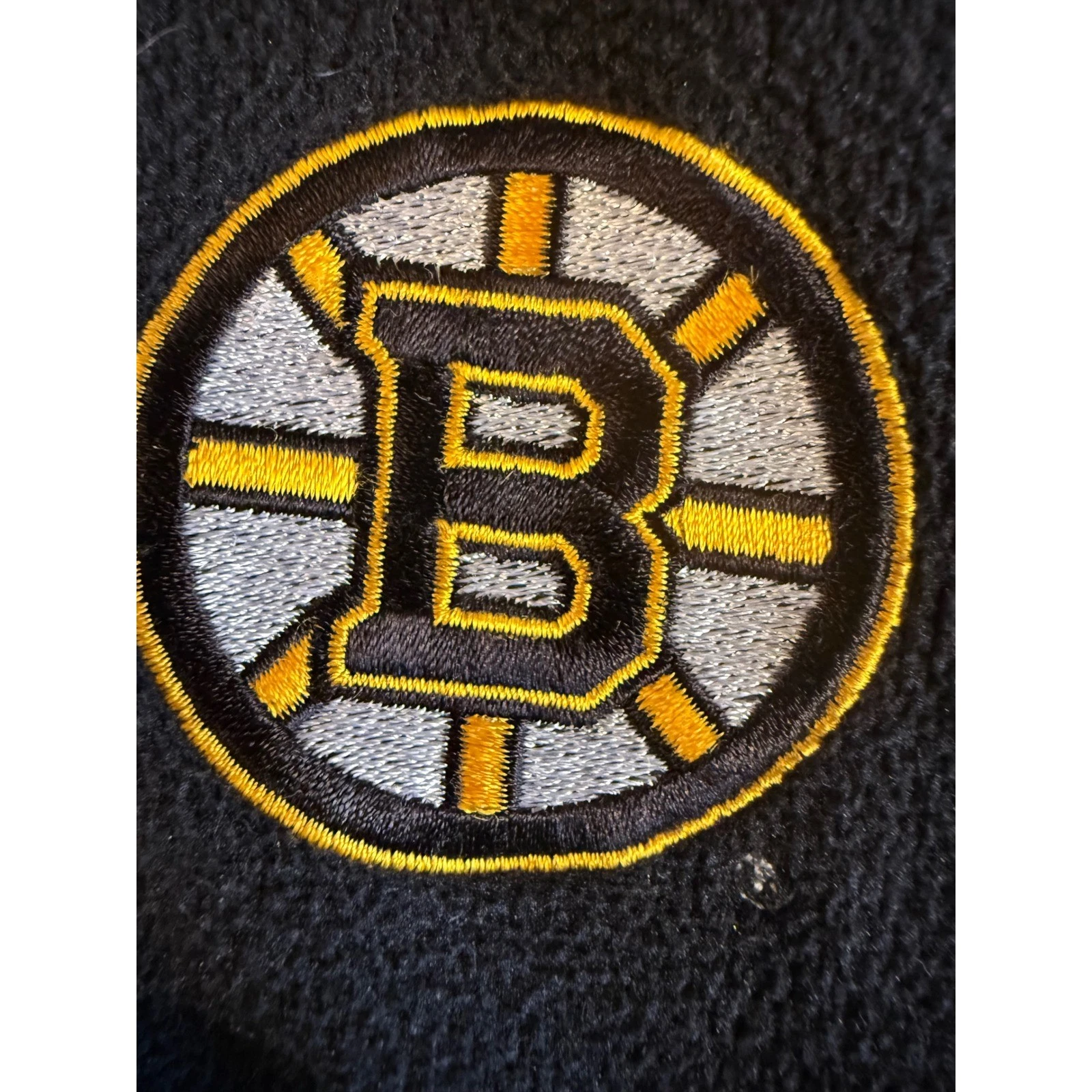 Antigua Boston Bruins NHL Full Zip Fleece Jacket Mens XL Black Embroidered Logo - product detail image 2