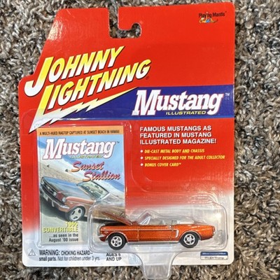 Johnny Lightning Mustang Illustrated 1965 Mustang Orange 1/64 Diecast Special E 