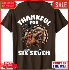 Thanksgiving Funny Six Seven Meme Brainrot Turkey Unisex T-Shirt