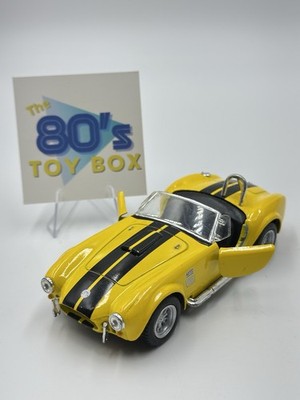 New 5'' Kinsmart 1965 Shelby Cobra 427 S/C Diecast Model Toy Car 1:32 Yellow