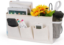 Bedside Storage Caddy/Bedside Hanging Storage Bag for Headboards Bunk Beds Dorm