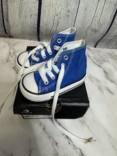 Converse Chuck Taylor All Star Kids High Top Shoes Toddler Size 4 Blue Sneakers