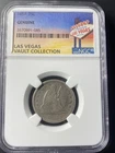 1857 Seated Liberty Quarter 25C NGC Genuine – Las Vegas Vault Collection