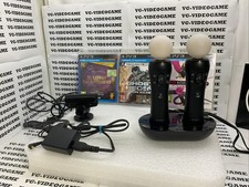 Lotto Sony PlayStation Move 2 Motion Controller Ps3/PS4 + Telecamera + 3 Giochi