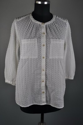 Anthropologie Akemi & Kim White Blouse Women s size XS