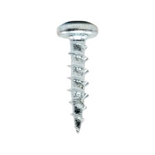 100 Pack 8-11 x 3/4" Deep / Coarse Thread Phillips Pan Head Screws Zinc Plated,