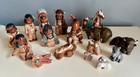 Native American 16 pc Handmade Ceramic Nativity Vintage Rare Christmas — photo 1