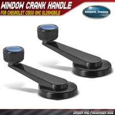 2x Driver & Passenger Side Metal Interior Window Crank Handle for Chevy GMC Olds