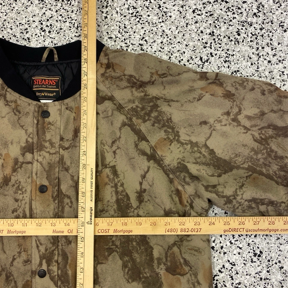 Stearns Dry Wear Camo Snap Jacket Men's Size Medium Hunting Outdoors - Image 2 of 4