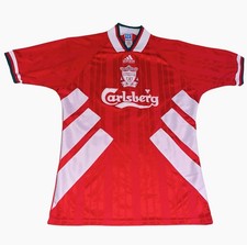 Vintage Rare 1993-1995 Liverpool Adidas Carlsberg Red Jersey Size Medium Men