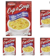 Soup Secrets Lipton Cup-a-soup Instant Soup Chicken Noodle 4 Serving (Pack of 5)
