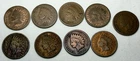 Lot 9 1880 Indian Head Penny Cent Coins 1880 1881 1882 1883 1885 1886 1887 88 89