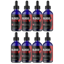 Blood Pure Drops Blood Support Formula, Active Lifestyle Support 8 Bots Official