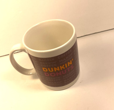 Vintage Dunkin  Donuts 10 Oz. Mug Cup Makin Muffins Baking Bagels Brewin Coffee