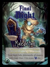 Final Night Malediction Undead 2019 Trading Card Game TCG CCG