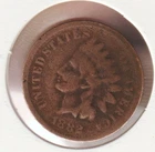 US Rare Old West 1882 Indian Head Penny Coin American Collection Shield Cent USA