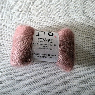 ITO Sensai Yarn - Mohair and Silk - Fiber Yarn from Japan -specialty yarn CHERRY