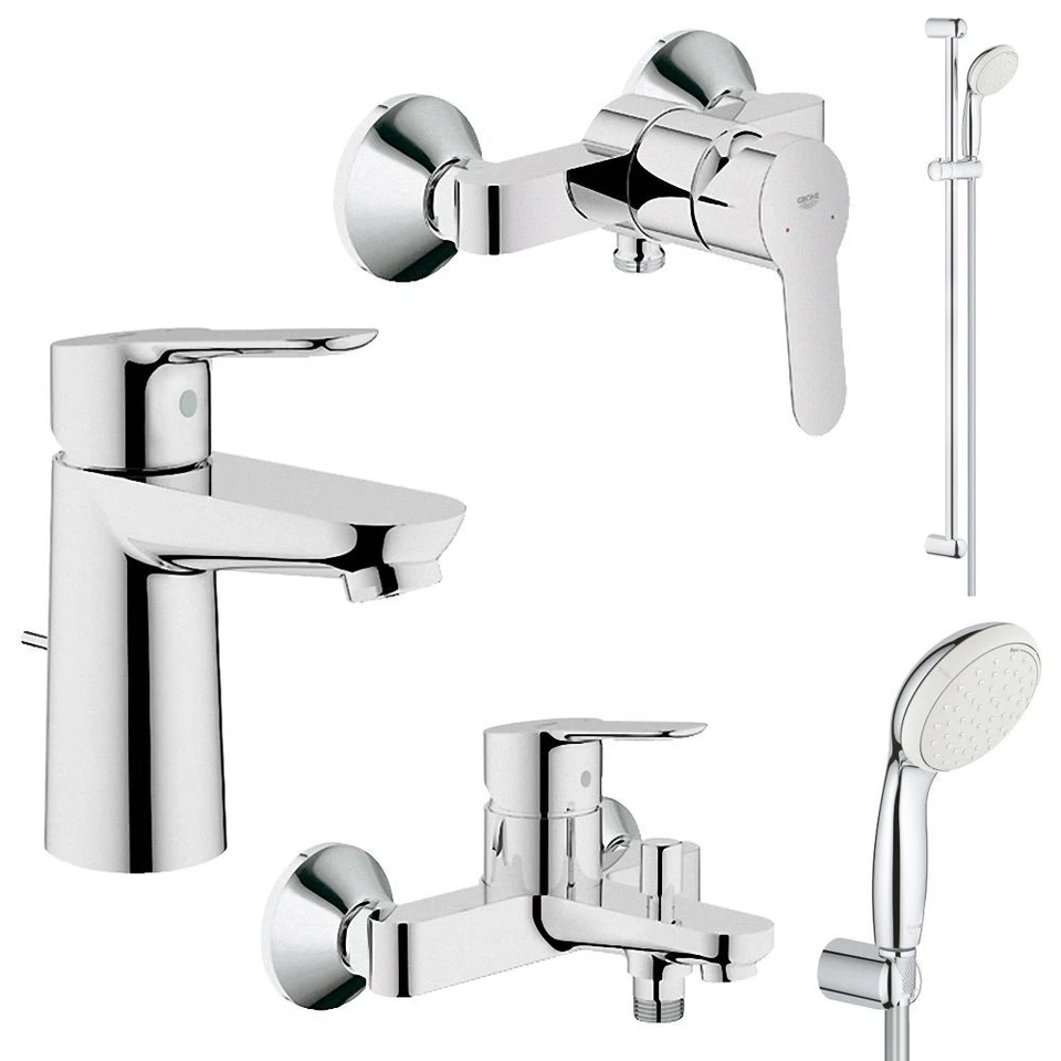 Grohe BauEdge und Tempesta Bad Armaturen Sets, Waschtisch, Brause, Wanne, Dusche - Bild 1 von 1
