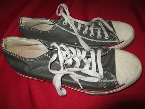 Vintage Gray Leather Tennis shoes 