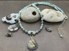 Labradorite Pendant w/ Beaded Necklace