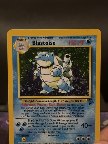 Pokemon Karte Blastoise 2/130 Base Set 2 Holo WOTC Near Mint - Bild 2 von 7