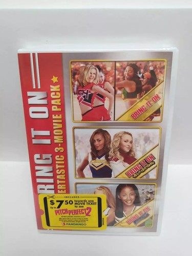 Bring It On Cheertastic Triple Threat 3-Film Collection (DVD, 2-Disc) OOP RARE