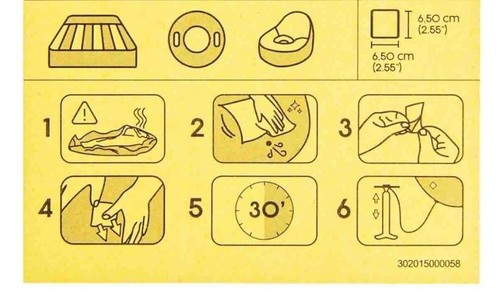 Bestway cerotto di riparazione adesivo subacqueo resistente per piscina gonfiabile nuoto - Foto 3 di 4