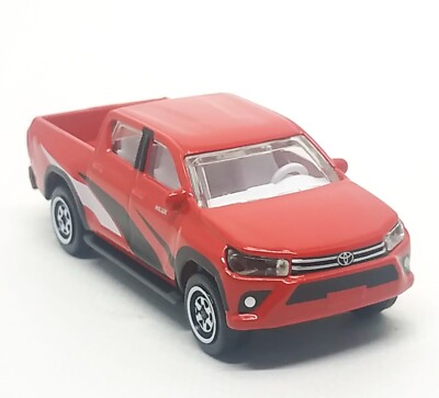 Majorette Toyota Hilux Revo Racing Red / White Interior 1:58 (3