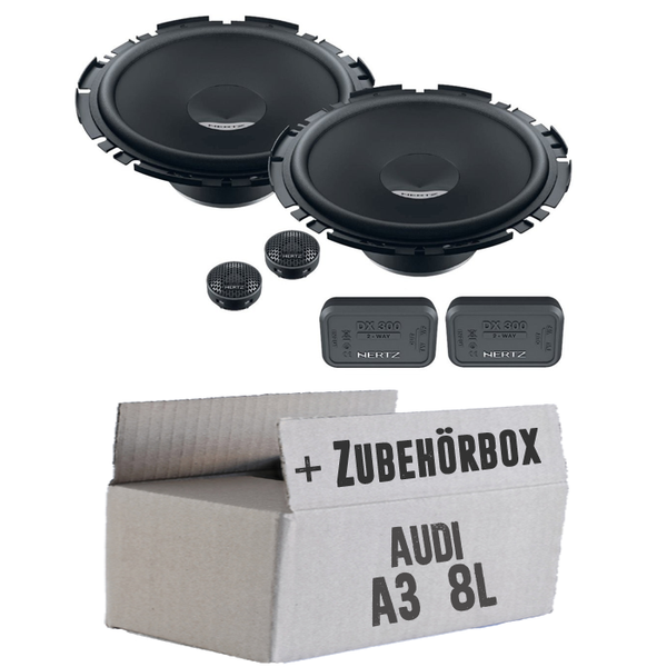 Audi A3 8L Heck - Hertz Lautsprecher 16Cm Boxen TüR Hinten Seitenteil- Einbauset-image