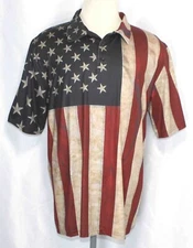 Obnoxious Golf The Patriot Polyester Spandex Golf Polo Shirt Mens Size XL