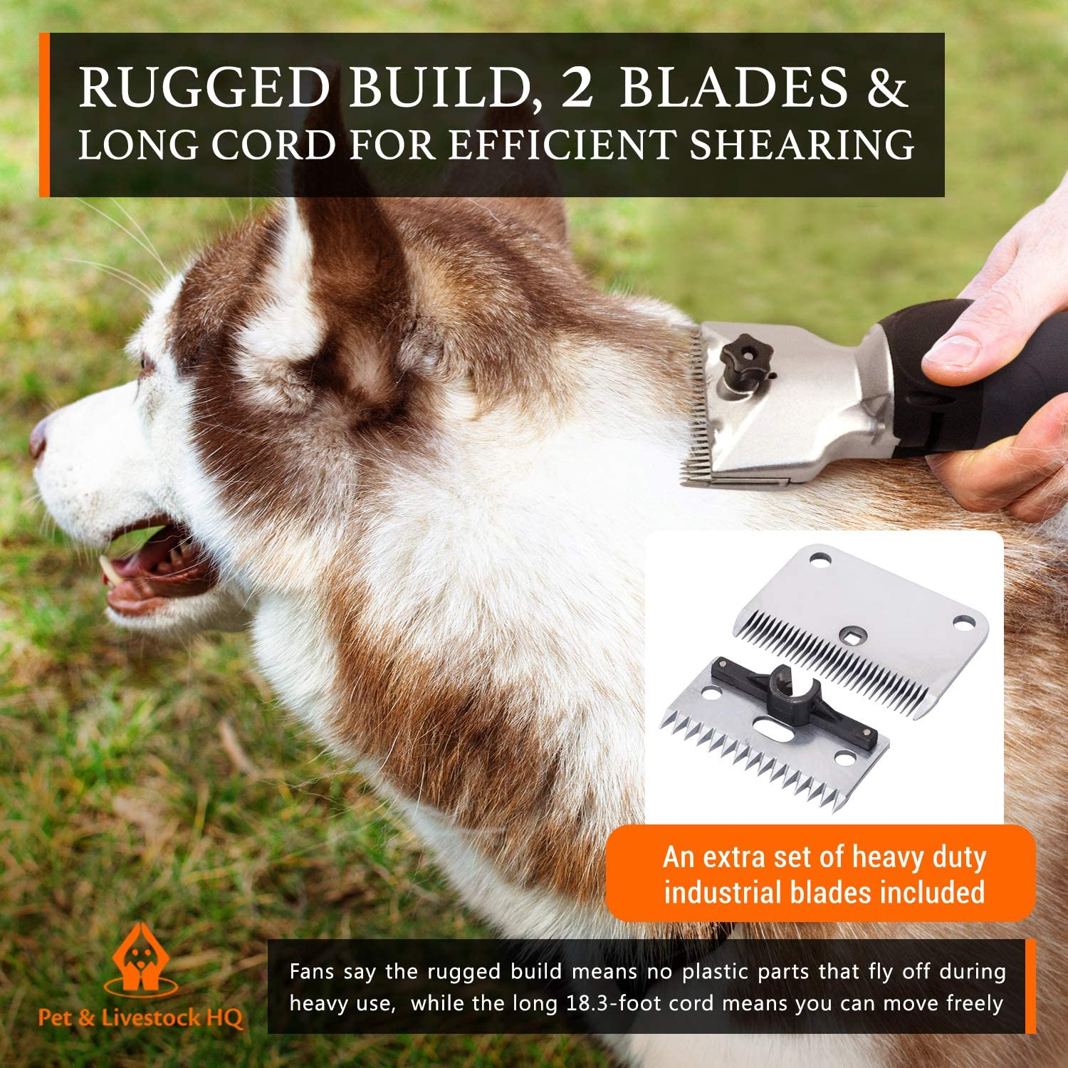 Professional Dog Grooming Clippers for Thick Coats - Dog Shears Heavy ...