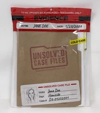 UNSOLVED CASE FILES: Who Killed Jane Doe? - Cold Case Murder Mystery Board Game